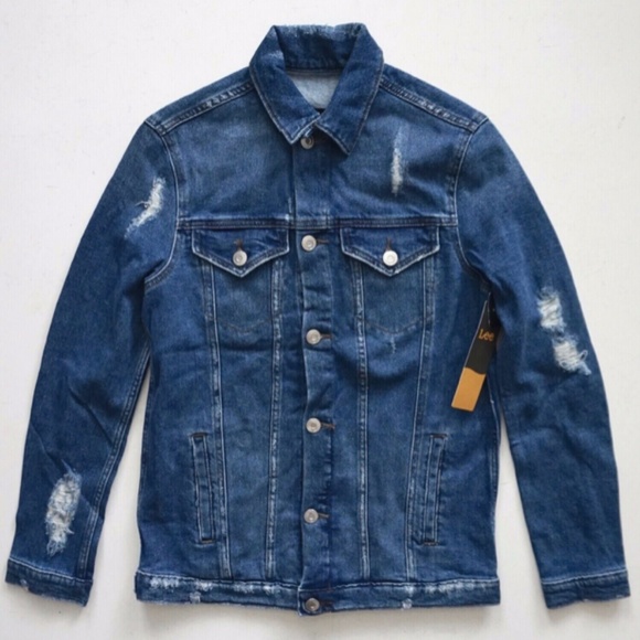 Lee Modern Vintage Nwt Keep On Trucking Distressed Octavia Trucker Jacket Medium - Picture 1 of 4